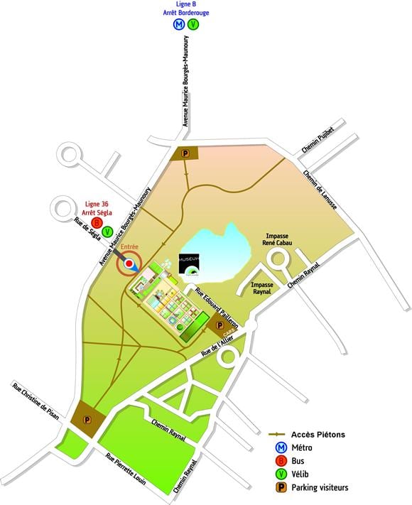地図トゥールーズの庭園